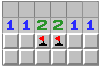 The 1-2-2-1 pattern has one solution.